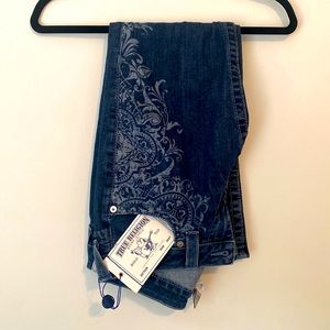 True Religion rolled Capri jeans